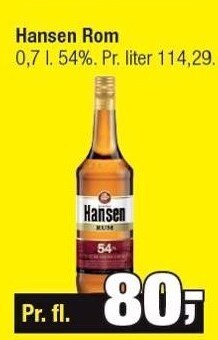 Calle Hansen rom tilbud