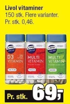 Calle Livol vitaminer tilbud