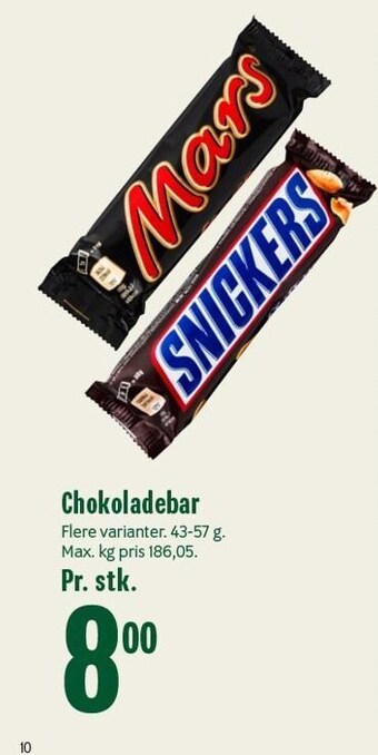 Min Købmand Chokoladebar tilbud
