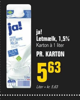 Otto Duborg ja! Letmælk, 1,5% tilbud