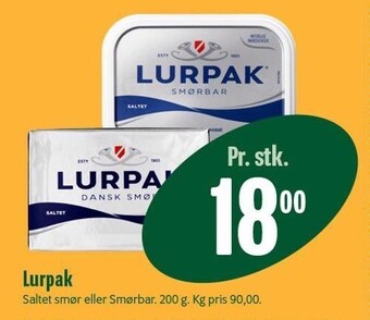 Min Købmand Lurpak tilbud
