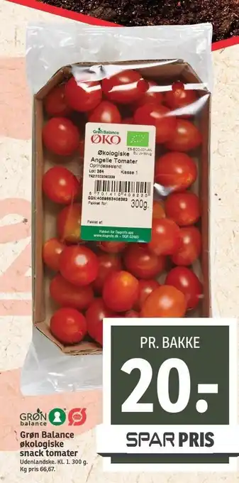 SPAR Økologiske tomater tilbud