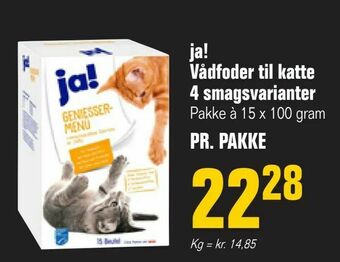 Otto Duborg ja! Vådfoder til katte 4 smagsvarianter tilbud