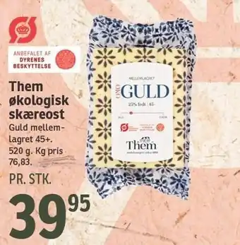 Them økologisk skæreost