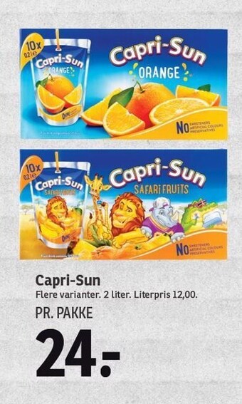SPAR Capri-sun tilbud