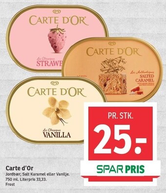 SPAR Carte D'or tilbud