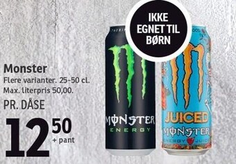 SPAR Monster tilbud