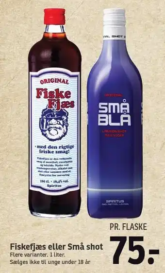 SPAR Fiskefjæs el. Små shot tilbud
