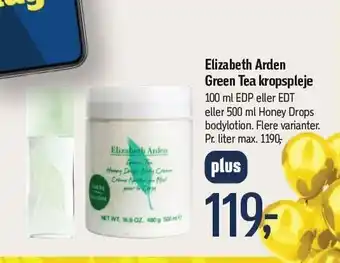 Føtex Elizabeth Arden green tea kropspleje - plus tilbud tilbud