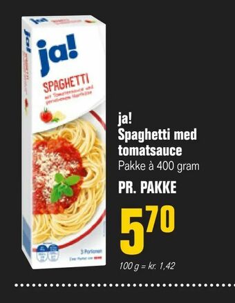 Otto Duborg ja! Spaghetti med tomatsauce tilbud