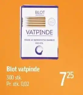 Blot vatpinde
