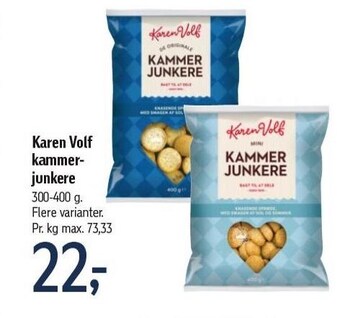 Føtex Karen Volf kammerjunkere tilbud
