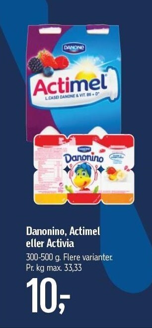 Føtex Danonino, Actimel el. Activia tilbud