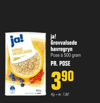Otto Duborg ja! Grovvalsede havregryn tilbud