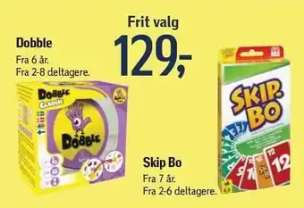 Dobble el. Skip Bo - Frit valg