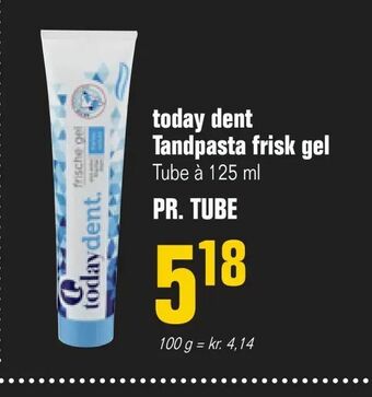 Otto Duborg today dent Tandpasta frisk gel tilbud