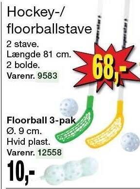 Harald Nyborg Hockey/floorballstave tilbud