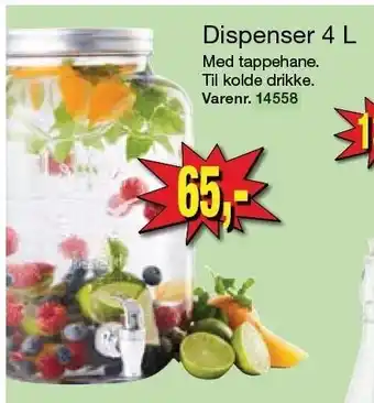 Harald Nyborg Dispenser 4 ltr. tilbud