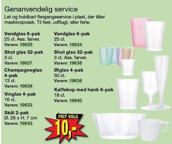 Harald Nyborg Genanvendelig service tilbud