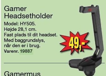 Harald Nyborg Gamer headsetholder tilbud