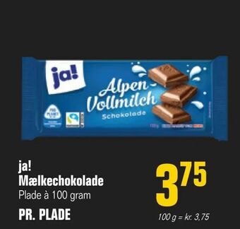 Otto Duborg ja! Mælkechokolade tilbud