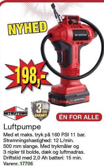 Harald Nyborg Luftpumpe tilbud
