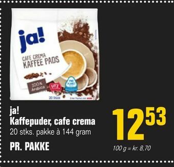 Otto Duborg ja! Kaffepuder, cafe crema tilbud