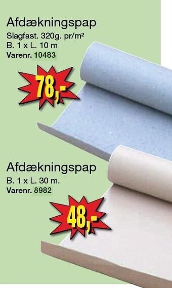 Harald Nyborg Afdækningspap tilbud