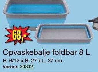 Harald Nyborg Opvaskebalje foldbar 8L tilbud