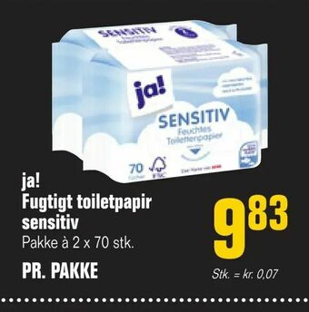 Otto Duborg ja! Fugtigt toiletpapir sensitiv tilbud