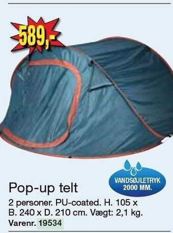 Harald Nyborg Pop-up telt tilbud