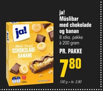 Poetzsch Padborg ja! Müslibar med chokolade og banan tilbud