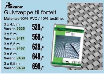 Gulvtæppe til fortelt