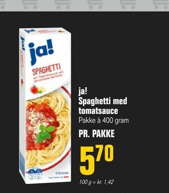 Poetzsch Padborg ja! Spaghetti med tomatsauce tilbud