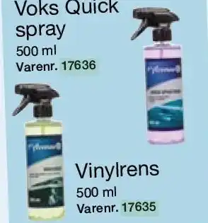 Harald Nyborg Voks quick spray el. vinylrens tilbud