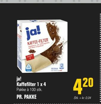 Poetzsch Padborg ja! Kaffefilter 1 x 4 tilbud