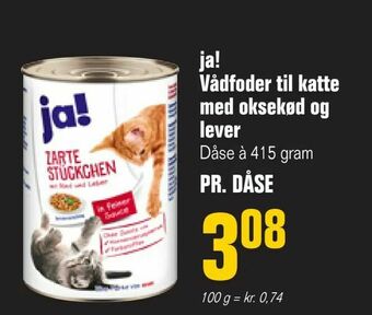Poetzsch Padborg ja! Vådfoder til katte med oksekød og lever tilbud