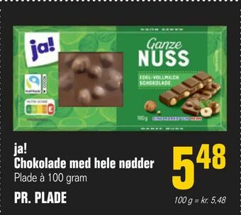 Poetzsch Padborg ja! Chokolade med hele nødder tilbud
