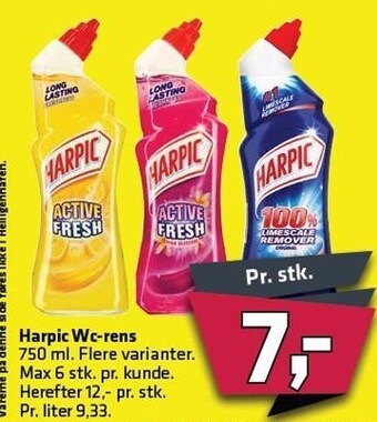 Fleggaard Harpic WC-rens tilbud