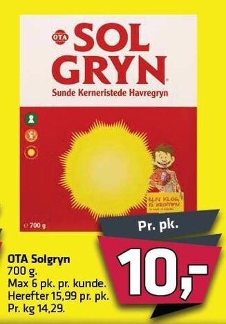 Fleggaard OTA solgryn tilbud
