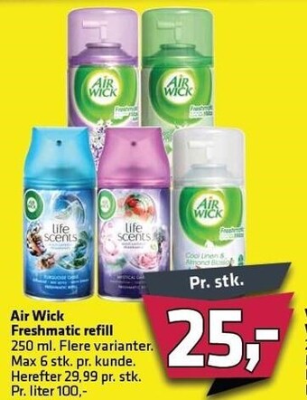 Fleggaard Air Wick Freshmatic refill tilbud