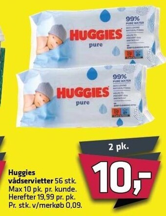 Fleggaard Huggies vådservietter tilbud