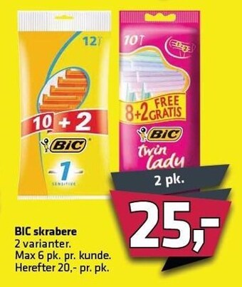Fleggaard BIC skrabere tilbud