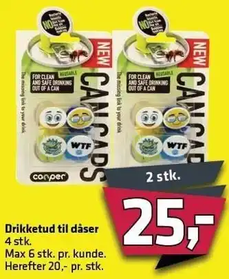 Drikketud til dåser 2 stk.