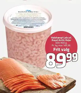 Fleggaard Halehængt laks el. Royal Arctic rejer tilbud