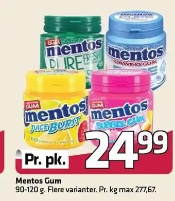 Fleggaard Mentos gum tilbud