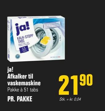 ja! Afkalker til vaskemaskine