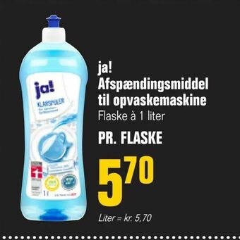 ja! Afspændingsmiddel til opvaskemaskine
