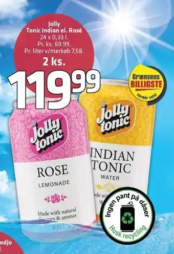 Fleggaard Jolly tonic indian el. rosé 2 ks. tilbud