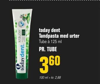 Poetzsch Padborg today dent Tandpasta med urter tilbud
